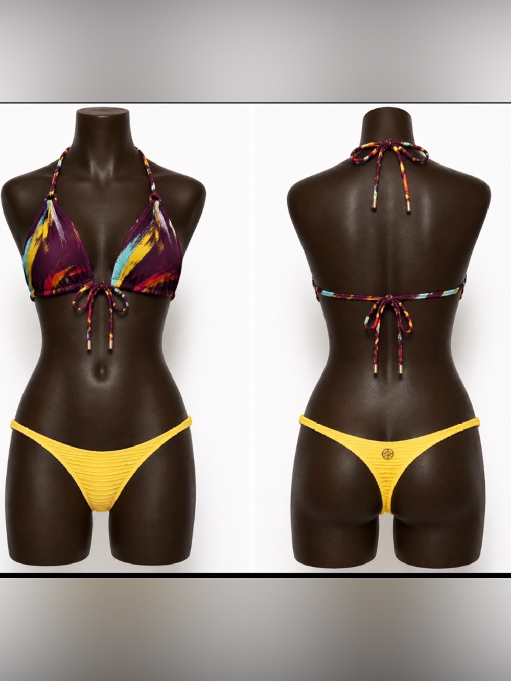 ViX Paula Hermanny Santorini Ripple Curated Bikini Set NWT